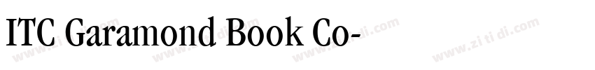 ITC Garamond Book Co字体转换